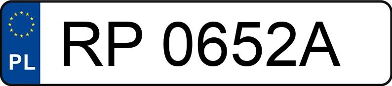 Numer rejestracyjny RP 0652A posiada PEUGEOT 206 - RP0652A
