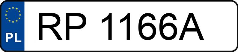 Numer rejestracyjny RP 1166A posiada BMW 116D - RP1166A