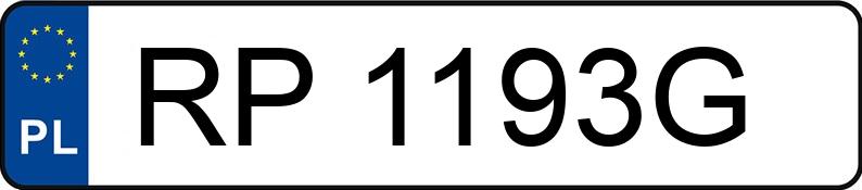 Numer rejestracyjny RP 1193G posiada KIA NIRO - RP1193G
