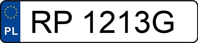 Numer rejestracyjny RP 1213G posiada SUZUKI SX4 - RP1213G