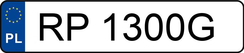 Numer rejestracyjny RP 1300G posiada TOYOTA TOYOTA YARIS - RP1300G