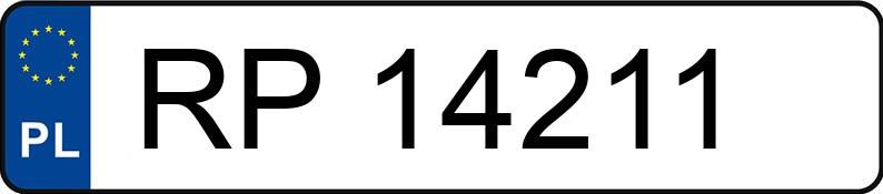 Numer rejestracyjny RP 14211 posiada HONDA CIVIC 1.6I - RP14211