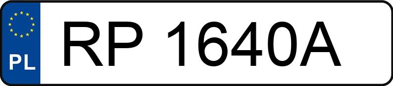 Numer rejestracyjny RP 1640A posiada CITROEN C1 1.0 MR`09 E5 Vitamin - RP1640A