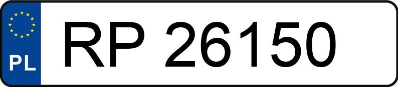 Numer rejestracyjny RP 26150 posiada BMW 316 - RP26150 Numer rejestracyjny RP 26150 posiada BMW 316 - RP26150