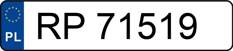 Numer rejestracyjny RP 71519 posiada OPEL ZAFIRA - RP71519