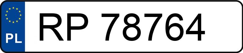 Numer rejestracyjny RP 78764 posiada TOYOTA COROLLA - RP78764