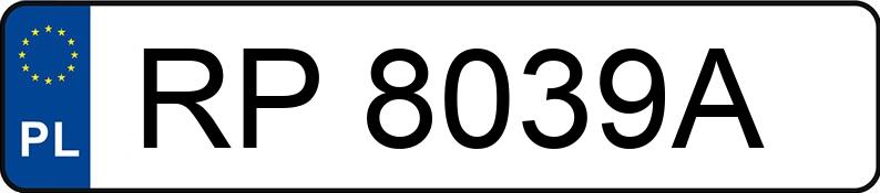 Numer rejestracyjny RP 8039A posiada MERCEDES-BENZ E63 AMG - RP8039A