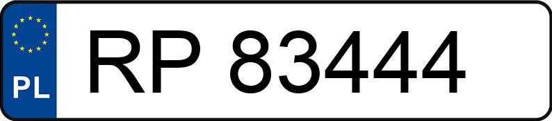 Numer rejestracyjny RP 83444 posiada BMW X3 XDRIVE20D - RP83444