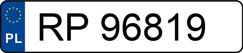 Numer rejestracyjny RP 96819 posiada MINI COOPER S - RP96819