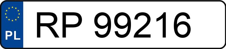 Numer rejestracyjny RP 99216 posiada BMW 740D XDRIVE - RP99216