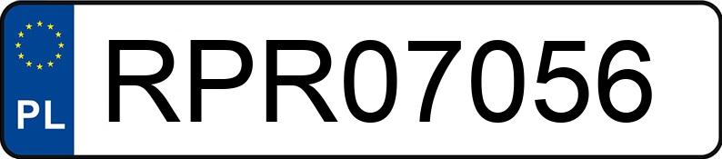 Numer rejestracyjny RPR 07056 posiada VOLKSWAGEN GOLF - RPR07056