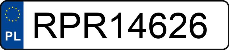 Numer rejestracyjny RPR 14626 posiada AUDI A4 - RPR14626