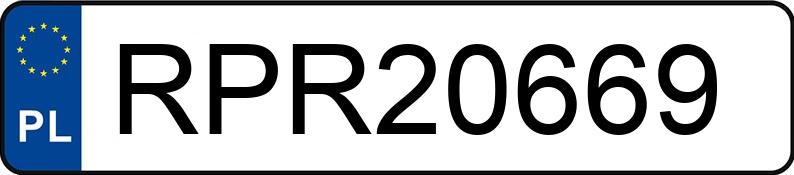 Numer rejestracyjny RPR 20669 posiada FORD Mondeo 2.0 TDCi MR`07 E4 - RPR20669