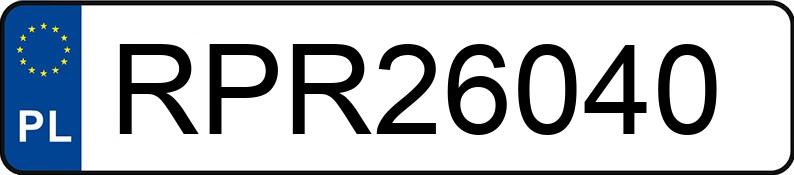 Numer rejestracyjny RPR 26040 posiada TOYOTA Corolla Verso 1.8 MR`04 E4 Prestige - RPR26040