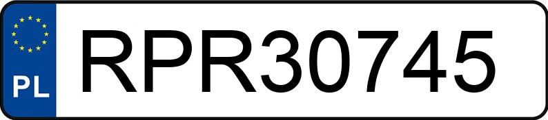 Numer rejestracyjny RPR 30745 posiada FORD FIESTA - RPR30745