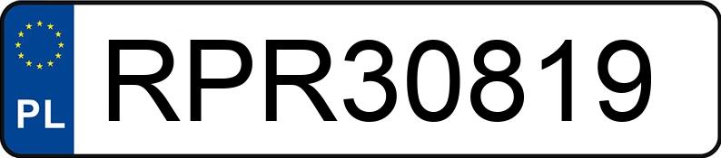 Numer rejestracyjny RPR 30819 posiada HONDA CR-V 2.0 MR`97 E2 RVSi - RPR30819