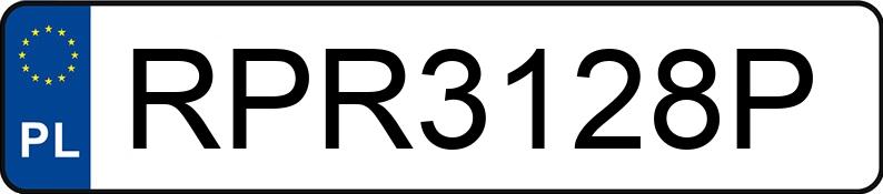 Numer rejestracyjny RPR 3128P posiada BLYSS  AH - RPR3128P