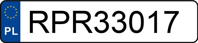 Numer rejestracyjny RPR 33017 posiada TOYOTA AVENSIS - RPR33017