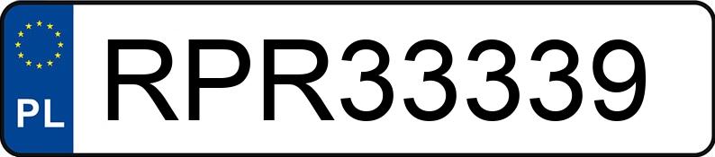Numer rejestracyjny RPR 33339 posiada AUDI Q7 - RPR33339