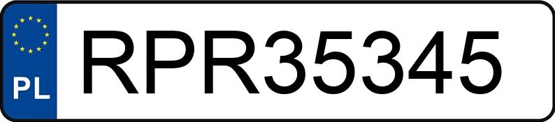 Numer rejestracyjny RPR 35345 posiada HONDA CIVIC 1.8 - RPR35345 Numer rejestracyjny RPR 35345 posiada HONDA CIVIC 1.8 - RPR35345