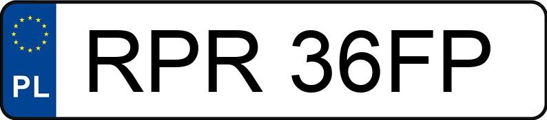 Numer rejestracyjny RPR 36FP posiada OPEL Vectra B 1.7 TD Kat. MR`95 Vectra B 1.7 TD Kat. MR`95 - RPR36FP