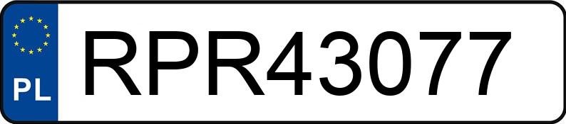Numer rejestracyjny RPR 43077 posiada MERCEDES-BENZ CLK 200 Kat. MR`97 208 Sport - RPR43077