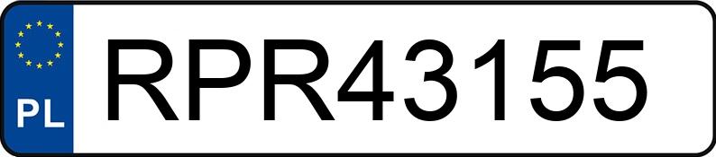 Numer rejestracyjny RPR 43155 posiada VOLKSWAGEN POLO - RPR43155