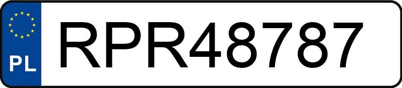 Numer rejestracyjny RPR 48787 posiada FORD MONDEO - RPR48787