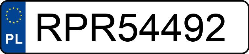 Numer rejestracyjny RPR 54492 posiada FSO-WARSZAWA POLONEZ CARO 1.9D - RPR54492