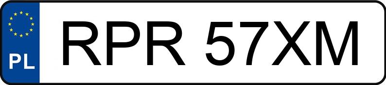 Numer rejestracyjny RPR 57XM posiada VOLKSWAGEN GOLF 1,6 - RPR57XM