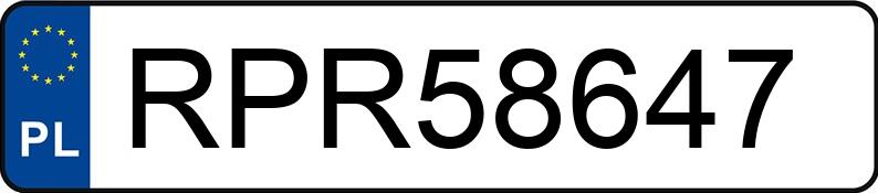 Numer rejestracyjny RPR 58647 posiada SUZUKI VITARA - RPR58647