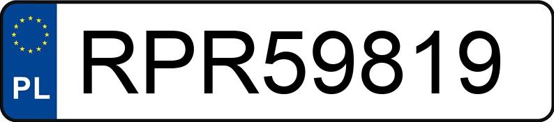 Numer rejestracyjny RPR 59819 posiada BMW 530 - RPR59819