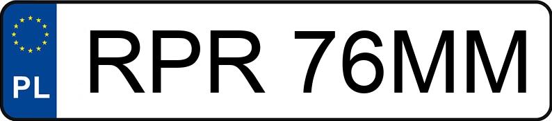 Numer rejestracyjny RPR 76MM posiada VOLKSWAGEN Passat GP 1.9 TDI MR`00 E3 Basis - RPR76MM