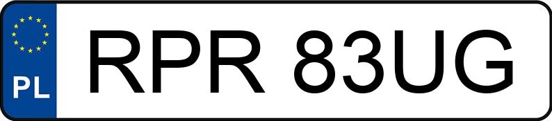 Numer rejestracyjny RPR 83UG posiada VOLKSWAGEN PASSAT 1.9 TDI - RPR83UG