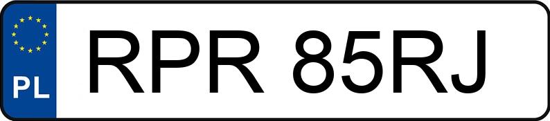 Numer rejestracyjny RPR 85RJ posiada LONGJIA SHARPY 50 LJ50QT-4 - RPR85RJ