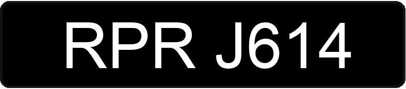 O número de registro RPR J614 tem FIAT 126 ELX - RPRJ614