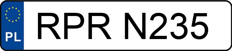 Il numero di registrazione RPR N235 ha SKODA Fabia 1.2 MR`05 E4 Elegance - RPRN235 Il numero di registrazione RPR N235 ha SKODA Fabia 1.2 MR`05 E4 Elegance - RPRN235