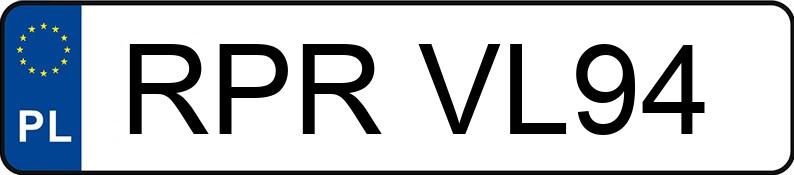 Numer rejestracyjny RPR VL94 posiada YAMAHA FZ1 FAZER - RPRVL94