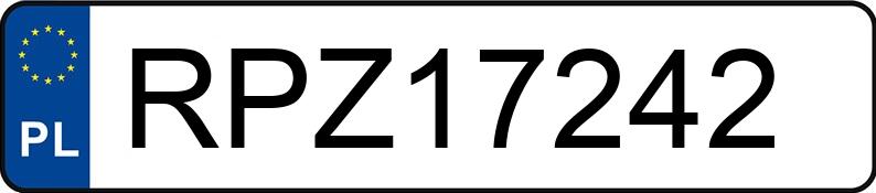 Numer rejestracyjny RPZ 17242 posiada MAZDA 5 - RPZ17242