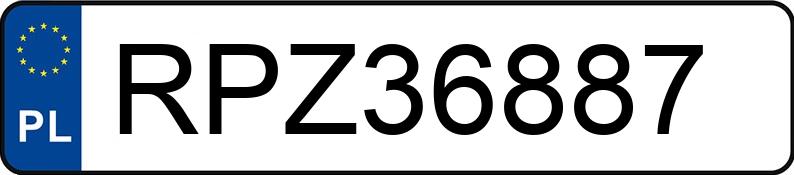 Numer rejestracyjny RPZ 36887 posiada RENAULT ESPACE - RPZ36887