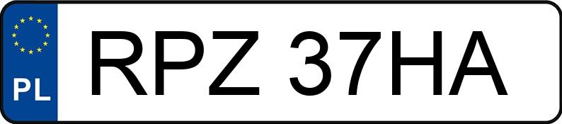 Numer rejestracyjny RPZ 37HA posiada AUDI 80 2.0 KAT - RPZ37HA Numer rejestracyjny RPZ 37HA posiada AUDI 80 2.0 KAT - RPZ37HA