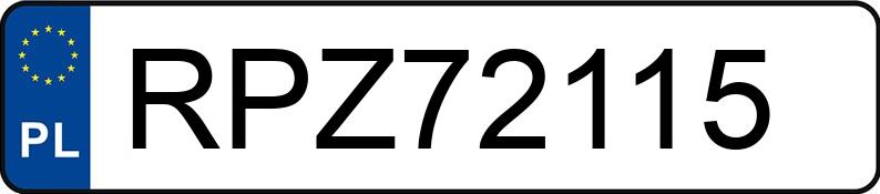 Numer rejestracyjny RPZ 72115 posiada PEUGEOT 206+ - RPZ72115 Numer rejestracyjny RPZ 72115 posiada PEUGEOT 206+ - RPZ72115