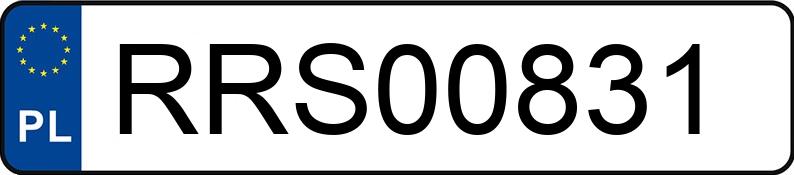 Numer rejestracyjny RRS 00831 posiada AUDI A4 - RRS00831