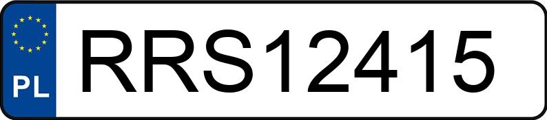 Numer rejestracyjny RRS 12415 posiada BMW 316 - RRS12415