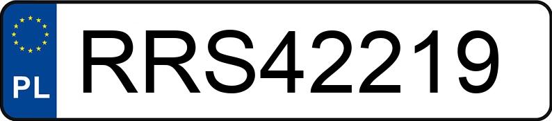 Numer rejestracyjny RRS 42219 posiada AUDI A6 - RRS42219