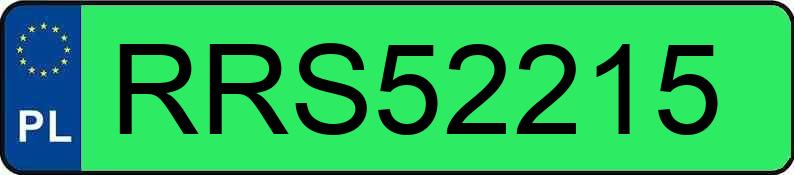 Numer rejestracyjny RRS 52215 posiada TESLA MODEL S - RRS52215