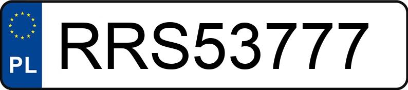 Numer rejestracyjny RRS 53777 posiada VOLKSWAGEN PASSAT - RRS53777