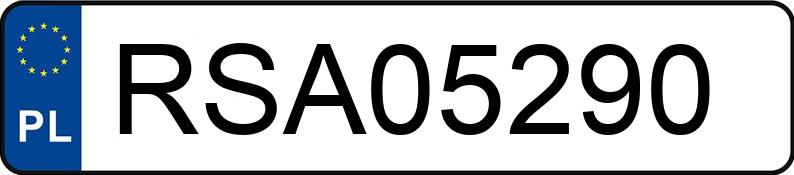 Numer rejestracyjny RSA 05290 posiada SUBARU LEGACY - RSA05290
