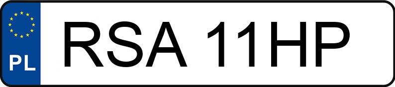 Numer rejestracyjny RSA 11HP posiada CHEVROLET CORVETTE 5.7 CABRIO - RSA11HP