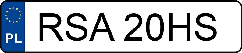 Numer rejestracyjny RSA 20HS posiada NISSAN Almera 1.5 MR`03 E3 Acenta - RSA20HS